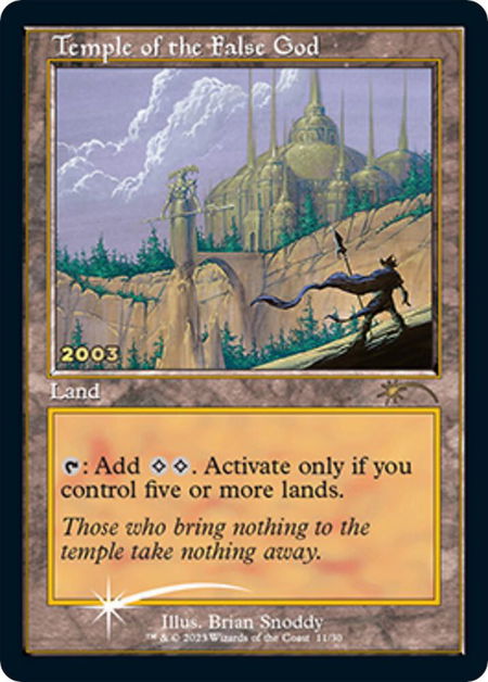 Temple of the False God - 30th Anniversary Promos Magic: The Gathering trading card