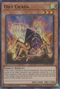 Oily Cicada - Battles of Legend: Crystal Revenge (BLCR) #BLCR-EN027 - Ultra Rare YuGiOh Trading Card