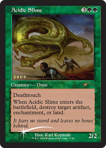 Acidic Slime trading card from 30th Anniversary Promos Acidic Slime - 30th Anniversary Promos Magic: The Gathering trading card