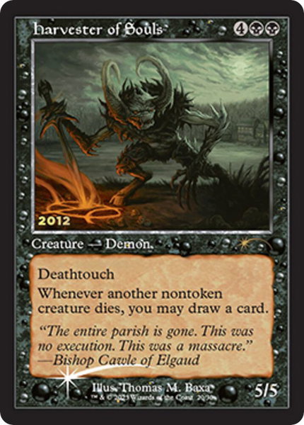 Harvester of Souls trading card from 30th Anniversary Promos Harvester of Souls - 30th Anniversary Promos Magic: The Gathering trading card