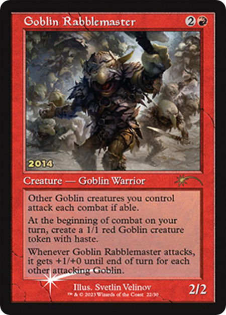 Goblin Rabblemaster - 30th Anniversary Promos Magic: The Gathering trading card