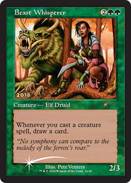 Beast Whisperer trading card from 30th Anniversary Promos Beast Whisperer - 30th Anniversary Promos Magic: The Gathering trading card