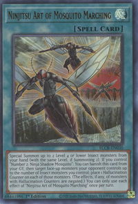 Ninjitsu Art of Mosquito Marching - Battles of Legend: Crystal Revenge (BLCR) #BLCR-EN030 - Ultra Rare YuGiOh Trading Card