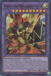 Raijin the Breakbolt Star - Battles of Legend: Crystal Revenge (BLCR) #BLCR-EN037 - Ultra Rare YuGiOh Trading Card