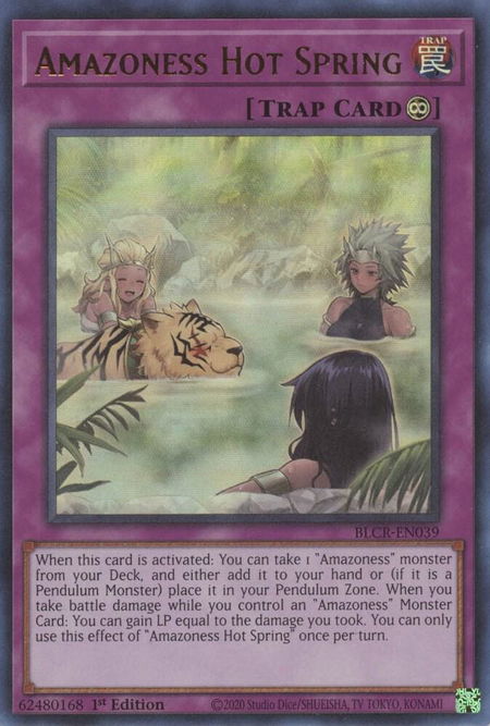 Amazoness Hot Spring - Battles of Legend: Crystal Revenge YuGiOh trading card