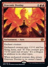 Draconic Destiny - Promo Pack: The Brothers' War (PPBRO) #130p - Mythic Magic: The Gathering Trading Card