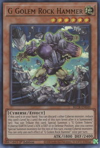 G Golem Rock Hammer - Battles of Legend: Crystal Revenge (BLCR) #BLCR-EN040 - Ultra Rare YuGiOh Trading Card
