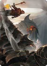 Mass Production Art Card (Gold-Stamped Planeswalker Symbol) - Art Series: The Brothers' War (ASBRO) #1 - Special Magic: The Gathering Trading Card