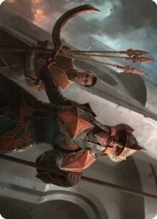 Siege Veteran Art Card trading card from Art Series: The Brothers' War Siege Veteran Art Card - Art Series: The Brothers' War Magic: The Gathering trading card