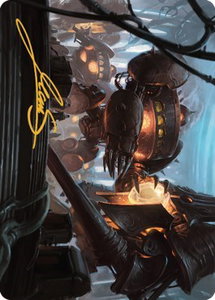 Autonomous Assembler Art Card (Gold-Stamped Signature) - Art Series: The Brothers' War (ASBRO) #5 - Special Magic: The Gathering Trading Card