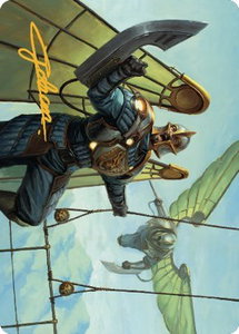 Air Marshal Art Card (Gold-Stamped Signature) - Art Series: The Brothers' War (ASBRO) #8 - Special Magic: The Gathering Trading Card