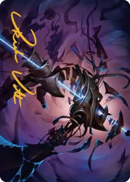 Defabricate Art Card (Gold-Stamped Signature) trading card from Art Series: The Brothers' War Defabricate Art Card (Gold-Stamped Signature) - Art Series: The Brothers' War Magic: The Gathering trading card