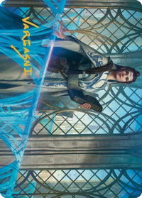 Hurkyl, Master Wizard Art Card (Gold-Stamped Signature) - Art Series: The Brothers' War (ASBRO) #10 - Special Magic: The Gathering Trading Card