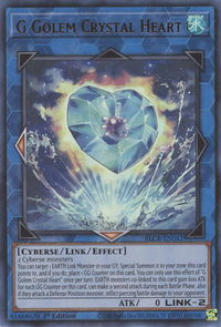 G Golem Crystal Heart - Battles of Legend: Crystal Revenge (BLCR) #BLCR-EN042 - Ultra Rare YuGiOh Trading Card