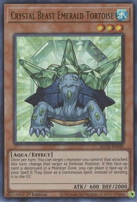 Crystal Beast Emerald Tortoise - Battles of Legend: Crystal Revenge (BLCR) #BLCR-EN049 - Ultra Rare YuGiOh Trading Card