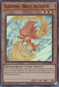 Blackwing - Breeze the Zephyr - Battles of Legend: Crystal Revenge (BLCR) #BLCR-EN061 - Ultra Rare YuGiOh Trading Card