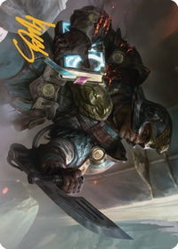 Retrieval Agent Art Card (Gold-Stamped Signature) - Art Series: The Brothers' War (ASBRO) #11 - Special Magic: The Gathering Trading Card