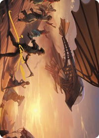 Take Flight Art Card (Gold-Stamped Signature) - Art Series: The Brothers' War (ASBRO) #12 - Special Magic: The Gathering Trading Card