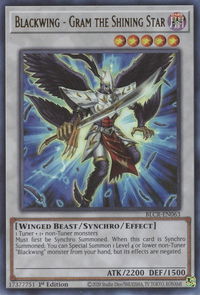 Blackwing - Gram the Shining Star - Battles of Legend: Crystal Revenge (BLCR) #BLCR-EN063 - Ultra Rare YuGiOh Trading Card