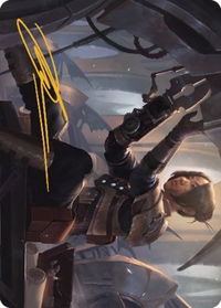 Thopter Mechanic Art Card (Gold-Stamped Signature) - Art Series: The Brothers' War (ASBRO) #13 - Special Magic: The Gathering Trading Card