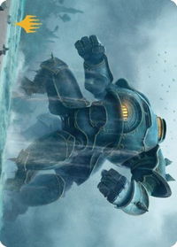 Depth Charge Colossus Art Card (Gold-Stamped Planeswalker Symbol) - Art Series: The Brothers' War (ASBRO) #14 - Special Magic: The Gathering Trading Card