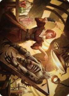 Ashnod, Flesh Mechanist Art Card trading card from Art Series: The Brothers' War Ashnod, Flesh Mechanist Art Card - Art Series: The Brothers' War Magic: The Gathering trading card