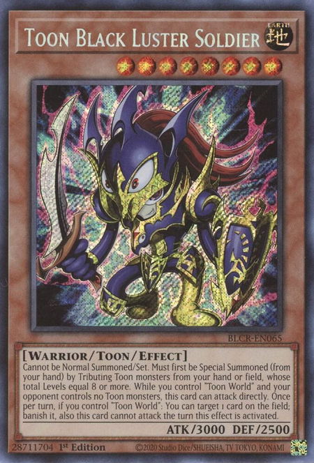 Toon Black Luster Soldier - Battles of Legend: Crystal Revenge YuGiOh trading card