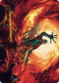 Gix, Yawgmoth Praetor Art Card (Gold-Stamped Signature) - Art Series: The Brothers' War (ASBRO) #16 - Special Magic: The Gathering Trading Card