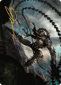 Razorlash Transmogrant Art Card (Gold-Stamped Signature) - Art Series: The Brothers' War (ASBRO) #17 - Special Magic: The Gathering Trading Card