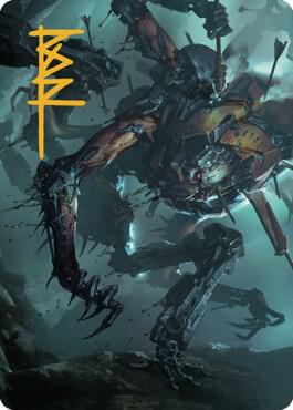 Scrapwork Rager Art Card (Gold-Stamped Signature) - Art Series: The Brothers' War Magic: The Gathering trading card