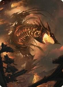 The Fall of Kroog Art Card - Art Series: The Brothers' War Magic: The Gathering trading card