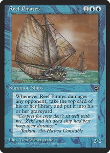 Reef Pirates [Version 2] - Homelands (HML) #36a - Common Magic: The Gathering Trading Card
