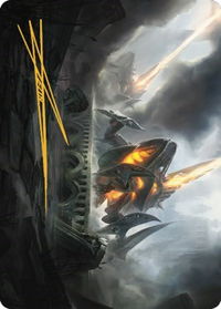 Skitterbeam Battalion Art Card (Gold-Stamped Signature) - Art Series: The Brothers' War (ASBRO) #21 - Special Magic: The Gathering Trading Card