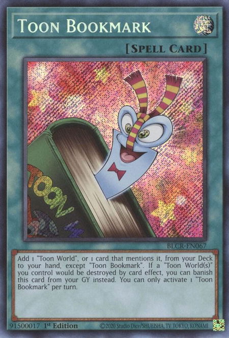 Toon Bookmark - Battles of Legend: Crystal Revenge YuGiOh trading card