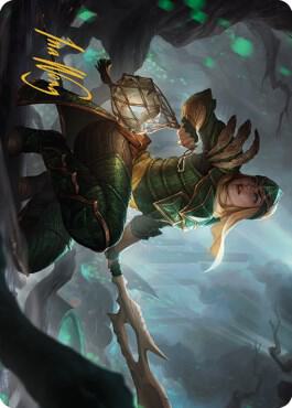 Argothian Opportunist Art Card (Gold-Stamped Signature) - Art Series: The Brothers' War Magic: The Gathering trading card