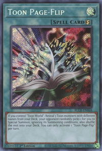 Toon Page-Flip - Battles of Legend: Crystal Revenge (BLCR) #BLCR-EN068 - Secret Rare YuGiOh Trading Card