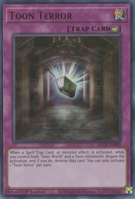 Toon Terror - Battles of Legend: Crystal Revenge YuGiOh trading card