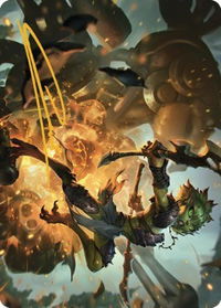 Argothian Sprite Art Card (Gold-Stamped Signature) - Art Series: The Brothers' War (ASBRO) #23 - Special Magic: The Gathering Trading Card