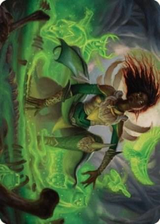 Fauna Shaman Art Card trading card from Art Series: The Brothers' War Fauna Shaman Art Card - Art Series: The Brothers' War Magic: The Gathering trading card