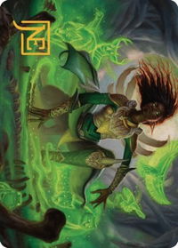 Fauna Shaman Art Card (Gold-Stamped Signature) - Art Series: The Brothers' War (ASBRO) #24 - Special Magic: The Gathering Trading Card