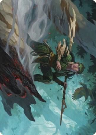 Gwenna, Eyes of Gaea Art Card trading card from Art Series: The Brothers' War Gwenna, Eyes of Gaea Art Card - Art Series: The Brothers' War Magic: The Gathering trading card