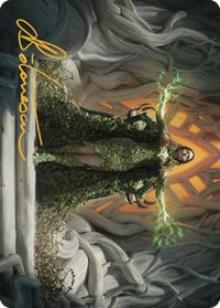 Titania, Voice of Gaea Art Card (Gold-Stamped Signature) - Art Series: The Brothers' War (ASBRO) #26 - Special Magic: The Gathering Trading Card