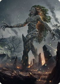 Titania, Gaea Incarnate Art Card - Art Series: The Brothers' War (ASBRO) #27 - Special Magic: The Gathering Trading Card