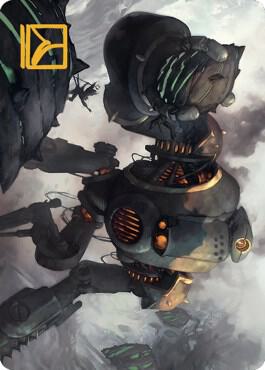 Rust Goliath Art Card (Gold-Stamped Signature) trading card from Art Series: The Brothers' War Rust Goliath Art Card (Gold-Stamped Signature) - Art Series: The Brothers' War Magic: The Gathering trading card