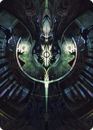 Gix's Command Art Card - Art Series: The Brothers' War Magic: The Gathering trading card
