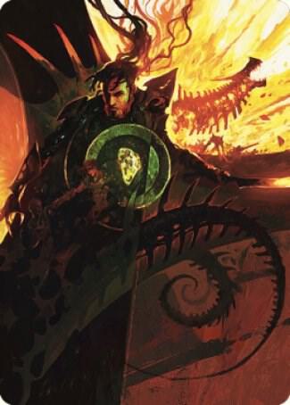 Mishra's Command Art Card trading card from Art Series: The Brothers' War Mishra's Command Art Card - Art Series: The Brothers' War Magic: The Gathering trading card