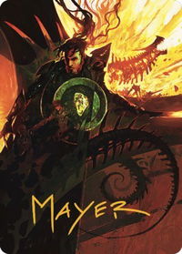 Mishra's Command Art Card (Gold-Stamped Signature) - Art Series: The Brothers' War (ASBRO) #33 - Special Magic: The Gathering Trading Card