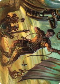 Mishra, Excavation Prodigy Art Card - Art Series: The Brothers' War (ASBRO) #36 - Special Magic: The Gathering Trading Card