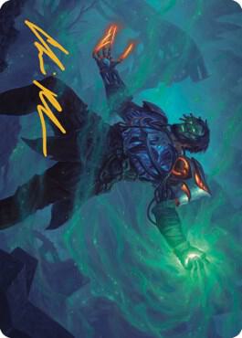 Mishra, Claimed by Gix Art Card (Gold-Stamped Signature) - Art Series: The Brothers' War Magic: The Gathering trading card