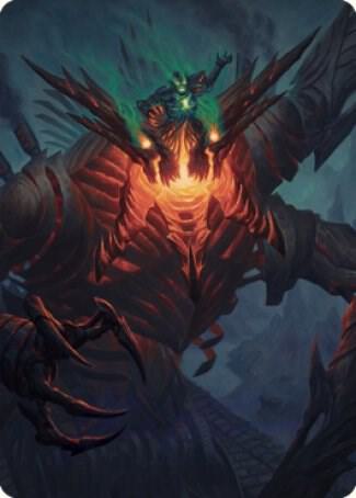 Mishra, Lost to Phyrexia Art Card - Art Series: The Brothers' War Magic: The Gathering trading card